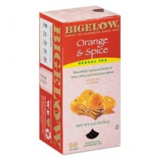 Bigelow Orange Spice Tea 28 Count Box Case of 6